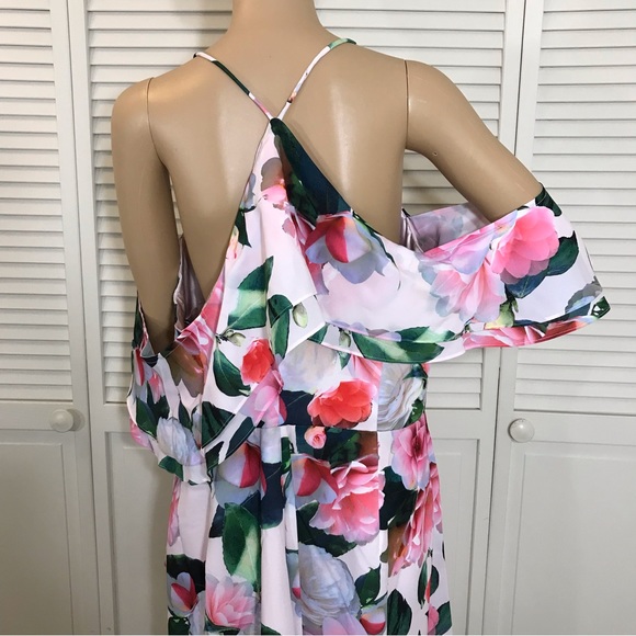 NWT CITY CHIC Garden Maxi Dress Pink Size 18 - Picture 15 of 16